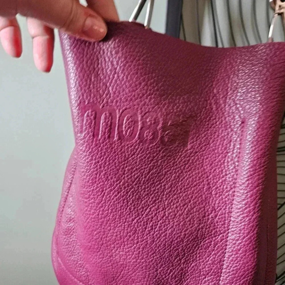 M0851 | HB30 Classic Saddle Slouchy Raspberry Hobo  Bag - Picture 10 of 16